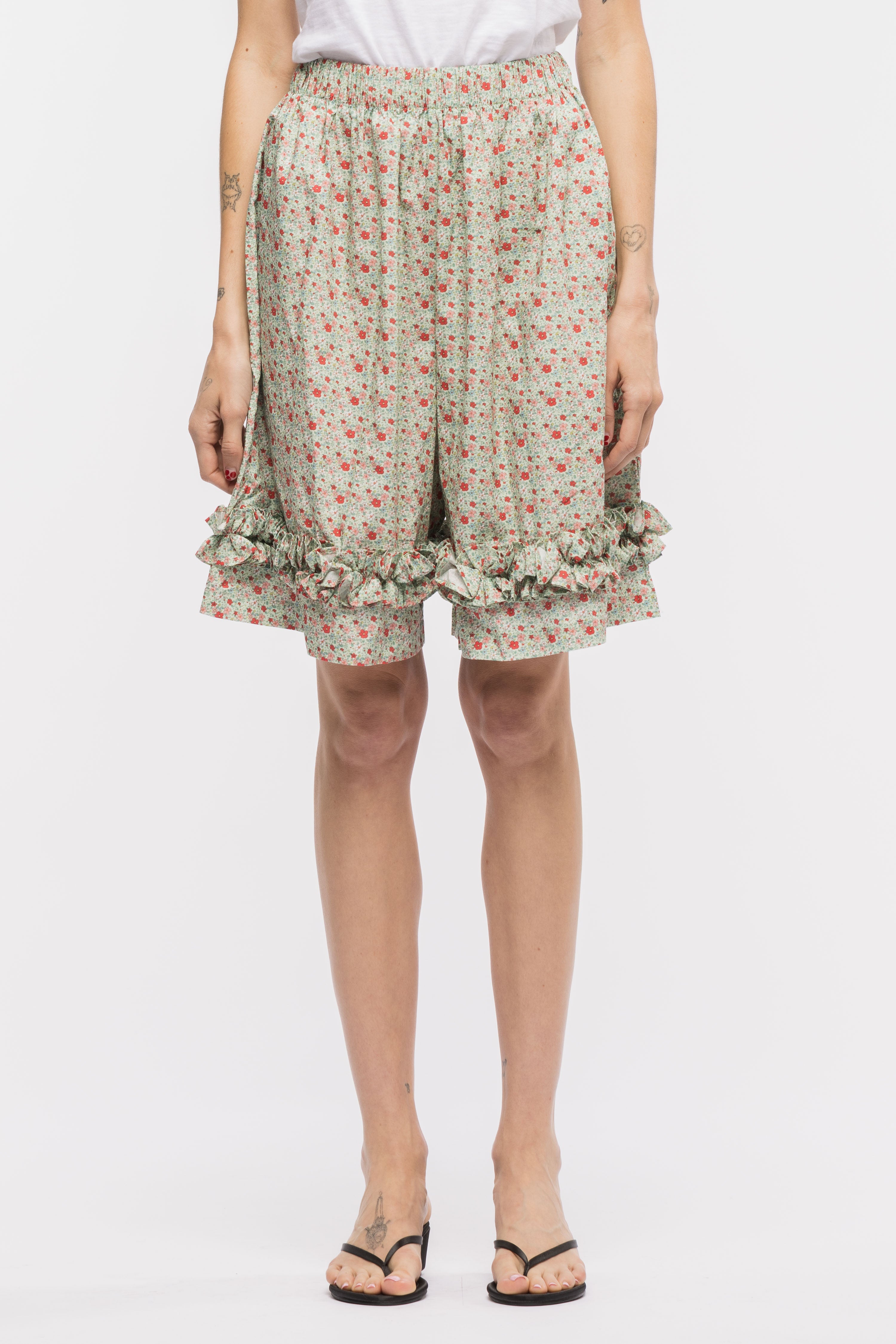 Greta Ruffle Shorts – Toit Volant