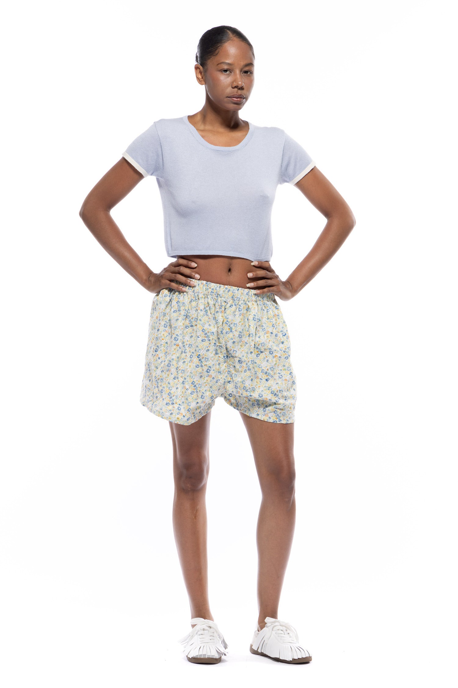 Adele Ruffle Shorts – Toit Volant