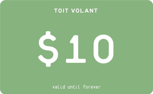 Toit Volant Gift Card