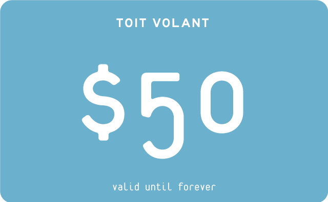 Toit Volant Gift Card